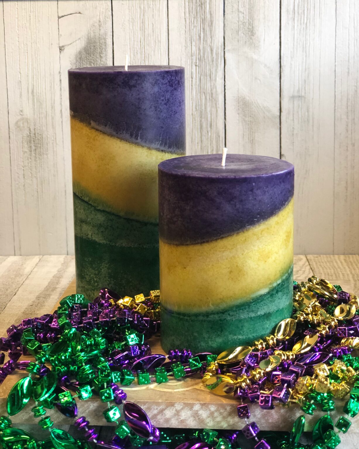 mardi gras mask candle votive party favors