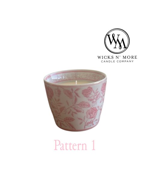 Pink Chinoiserie Scented Candle