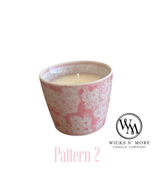 Pink Chinoiserie Scented Candle