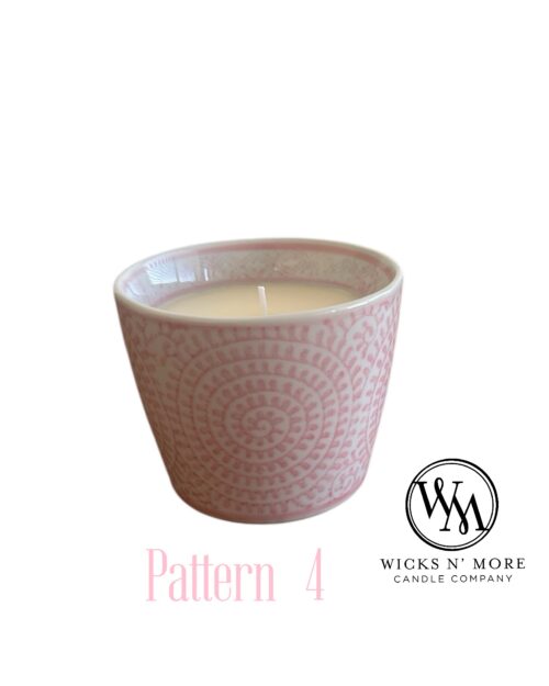 Pink Chinoiserie Scented Candle