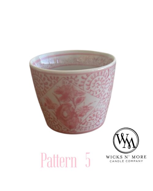 Pink Chinoiserie Scented Candle