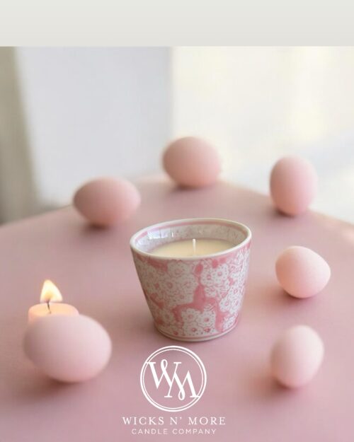 Pink Chinoiserie Scented Candle